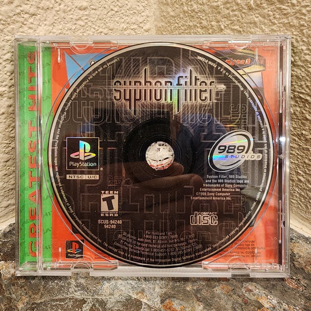 Game - Syphon Filter - PS1 - Sony - 989 Studios